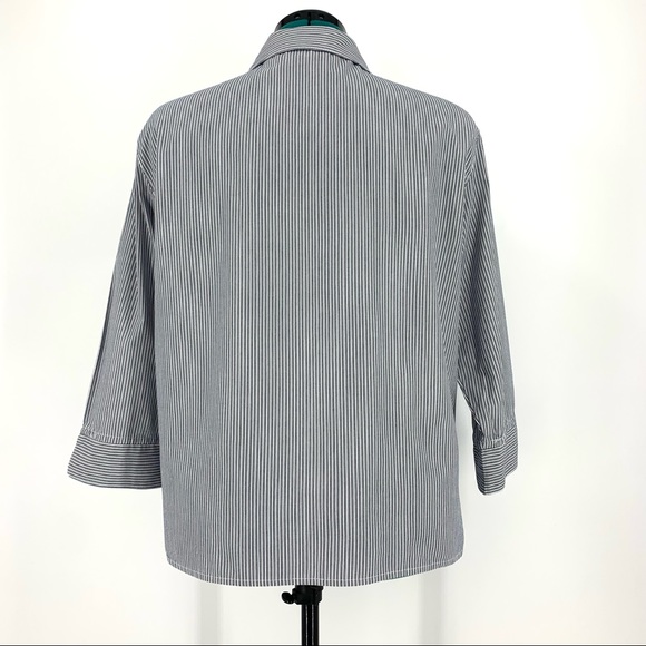 Alfred Dunner 3/4 Sleeve Embellished Top 14 Petite - Picture 6 of 16